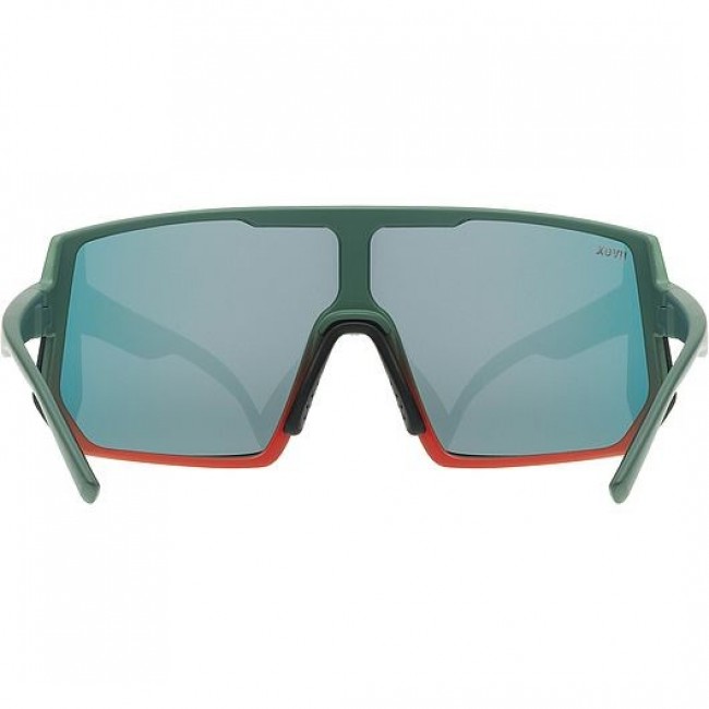 Uvex sportstyle 235 Multi-sport glasses Unisex Semi rimless Green, Red