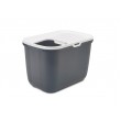 SAVIC HOP Anthracite with White Lid Cat Litter Tray 58.5x39x39.5 cm 1 pc.