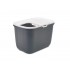SAVIC HOP Anthracite with White Lid Cat Litter Tray 58.5x39x39.5 cm 1 pc.