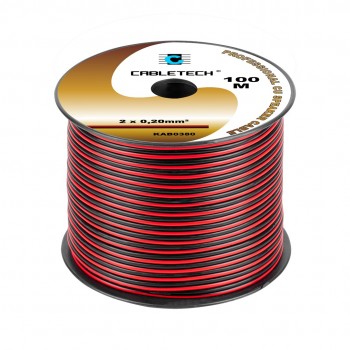 Speaker cable 0.2mm black-red