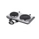 Severin DK 1014 hob Stainless steel Countertop 45.5 cm Sealed plate 2 zone(s)