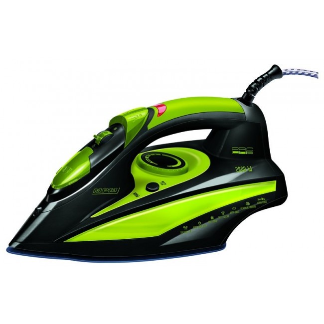 MPM MZE-04 iron Dry & Steam iron Ceramic soleplate 2400 W Black, Green MPM MZE-04 iron Dry & Steam iron Ceramic soleplate 2400 W Black, Green