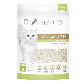 DIAMENTIQ Tofu Matcha Ultra clumping - plant-based litter - 4kg
