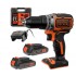 BLACK+DECKER WKRĘTARKA 18V BL186KB 52Nm 2x2,0Ah BL