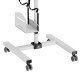 Maclean professional laptop stand cart, mobile computer workstation on wheels, max 17