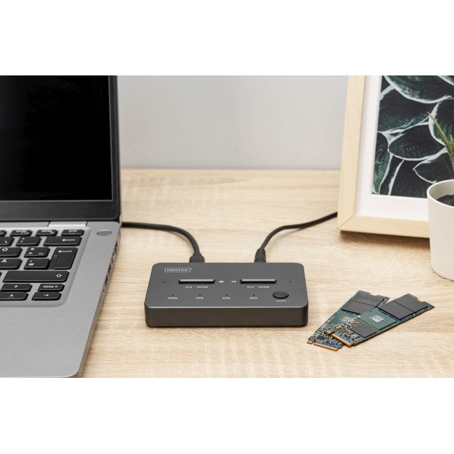 Digitus NVMe cloning station USB3.1 Gen2 Type-C NVMe M.2 SSD enclosure Digitus NVMe cloning station USB3.1 Gen2 Type-C NVMe M.2 SSD enclosure