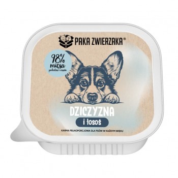PAKA ZWIERZAKA Game and salmon - wet dog food - 150g