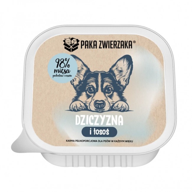 PAKA ZWIERZAKA Game and salmon - wet dog food - 150g