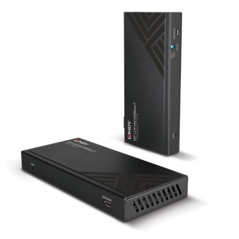 Lindy 150m Cat.6 DisplayPort 1.2, USB, IR and RS-232 HDBaseT KVM Extender