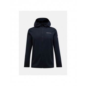 Bluza z kapturem Peak Performance Light Zip Hood - black rozmiar: m