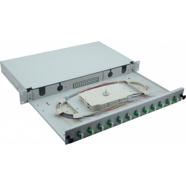 Helos 375552 rack cabinet 1U Grey