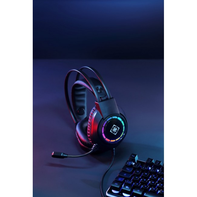 Deltaco Gaming GAM-168 headphones/headset Wired Head-band USB Type-A Black Deltaco Gaming GAM-168 headphones/headset Wired Head-band USB Type-A Black