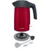 Electric kettle Bosch TWK 7L464, 2400 W, 1.7 l Red