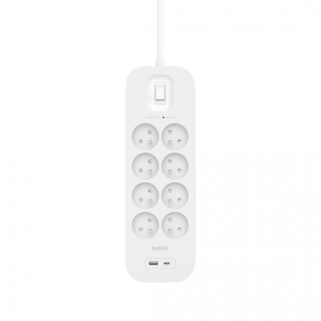 Belkin SRB003CA2M surge protector White 8 AC outlet(s) 2 m