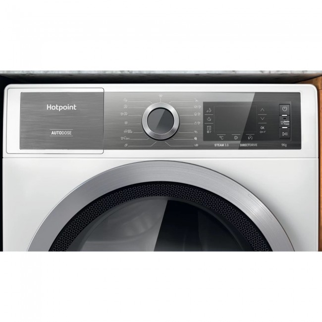 Hotpoint H8 W946WB EU washing machine Front-load 9 kg 1400 RPM White Hotpoint H8 W946WB EU washing machine Front-load 9 kg 1400 RPM White