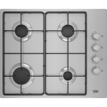 Beko HIBG64120SX hob Stainless steel Built-in 60 cm Gas 4 zone(s)