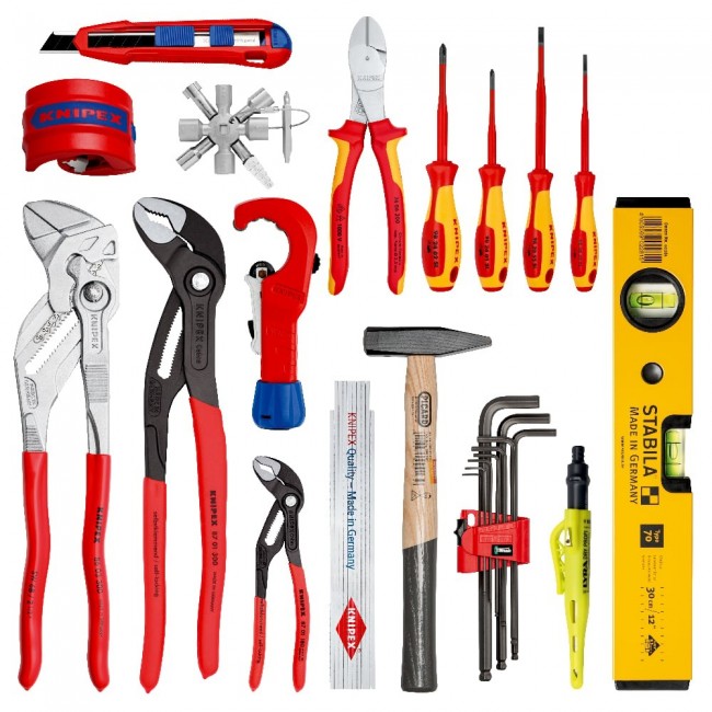 Knipex 00 21 50 S mechanics tool set 17 tools