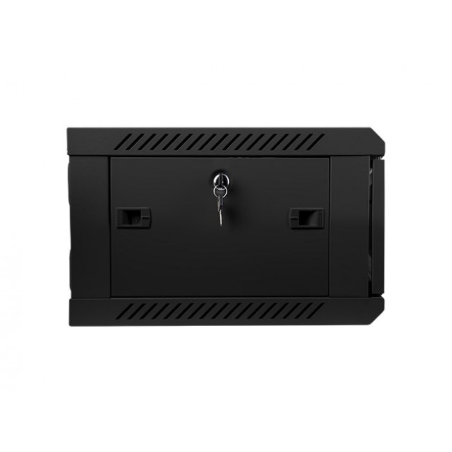 Lanberg 19'' wall-mounted installation cabinet 4U 600x450mm black (glass door) Lanberg 19'' wall-mounted installation cabinet 4U 600x450mm black (glass door)