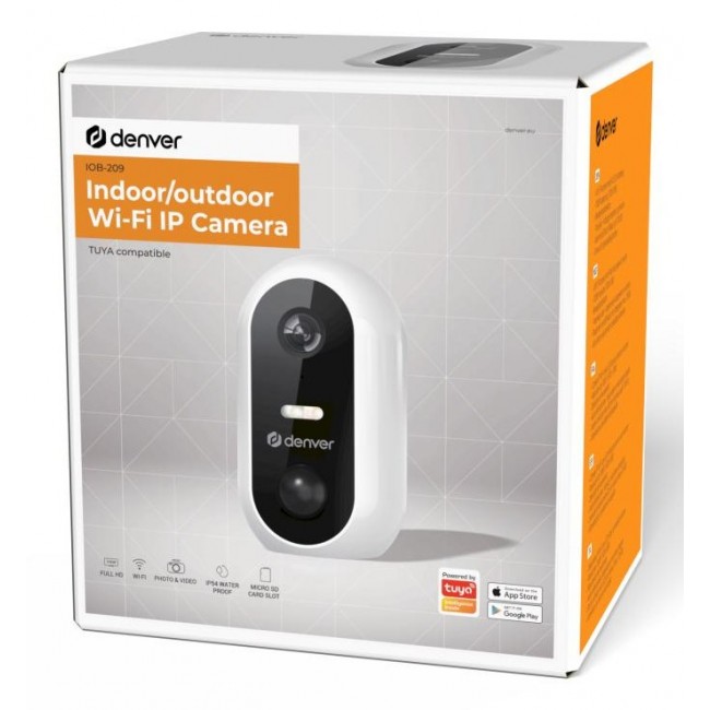 Denver IOB-209 security camera Dome IP security camera Indoor & outdoor 1920 x 1080 pixels Wall