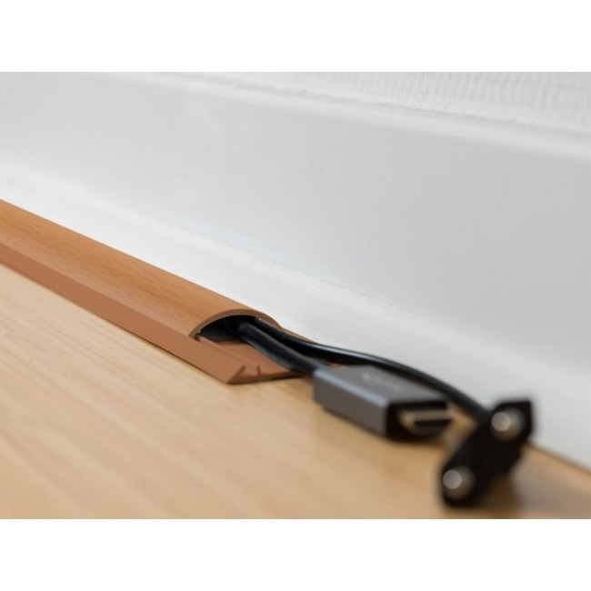 DeLOCK Cable Duct self-adhesive 50 x 13 mm - length 1 m wood look