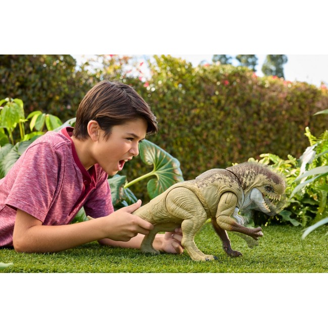 Jurassic World Rebirth Distortus Rex Action Figure, 22 Inch Rumble N Rampage Dinosaur Toy, 2 Attacks Jurassic World Rebirth Distortus Rex Action Figure, 22 Inch Rumble N Rampage Dinosaur Toy, 2 Attacks