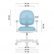 Junior 3.6 Blue swivel chair
