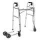 Four-wheeled wheelchair with brakes TIMAGO JMC-C 3223 Silver