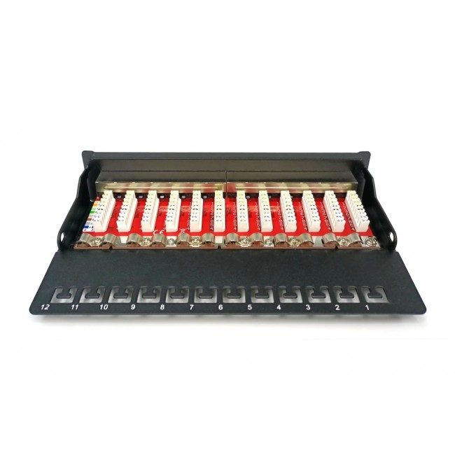 Digitus Desktop CAT 6A, class EA patch panel, shielded, black
