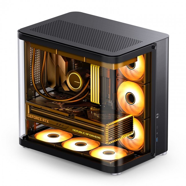 Jonsbo TK-2 2.0 Midi-Tower, Tempered Glass - black Jonsbo TK-2 2.0 Midi-Tower, Tempered Glass - black