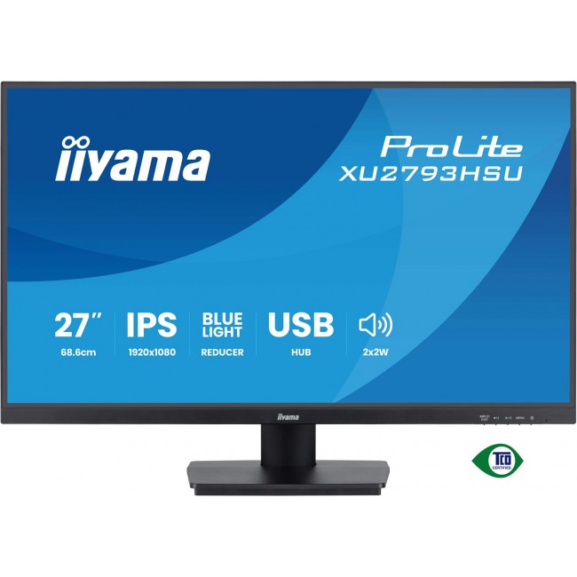 iiyama ProLite 27 IPS technology panel with USB hub and 100Hz refresh rate
