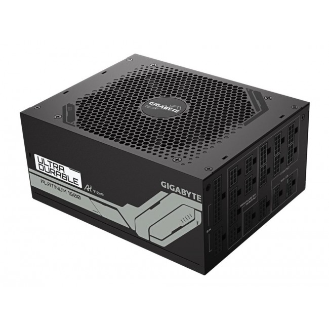 GIGABYTE UD1600PM PG5 AI TOP Power Supply - PCIe 5.0, 80 PLUS Platinum, Fully Modular Design, 120mm Fan, ATX 3.1 compatible, EU Plug GIGABYTE UD1600PM PG5 AI TOP Power Supply - PCIe 5.0, 80 PLUS Platinum, Fully Modular Design, 120mm Fan, ATX 3.1 compatible, EU Plug