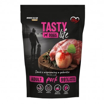 BIOFEED Tasty Dogs Life Pork - wet dog food - 500g