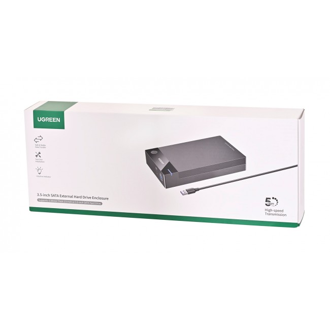Ugreen SATA 3.5'' Hard Drive Enclosure HDD/SSD Black Ugreen SATA 3.5'' Hard Drive Enclosure HDD/SSD Black