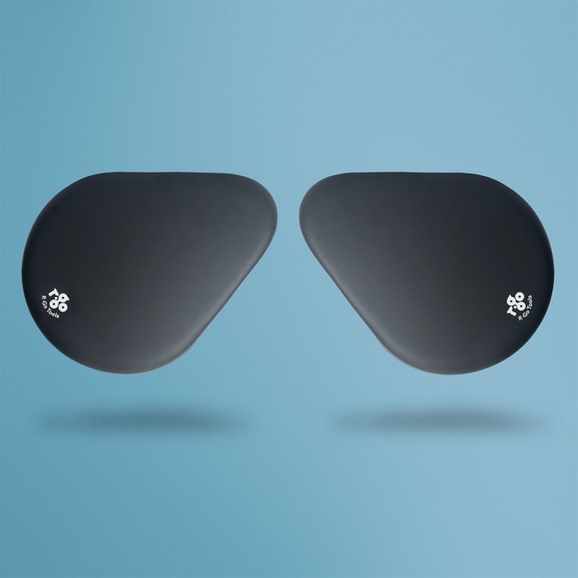 R-Go Tools Armrest R-Go split, ergonomic armrest in two parts, adjustable, symmetrical, with softfoam, black