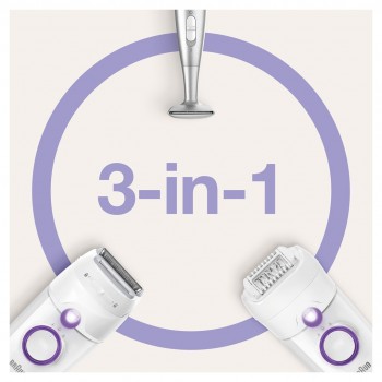 Braun Silk- pil 5 825 Power 28 tweezers White, Purple