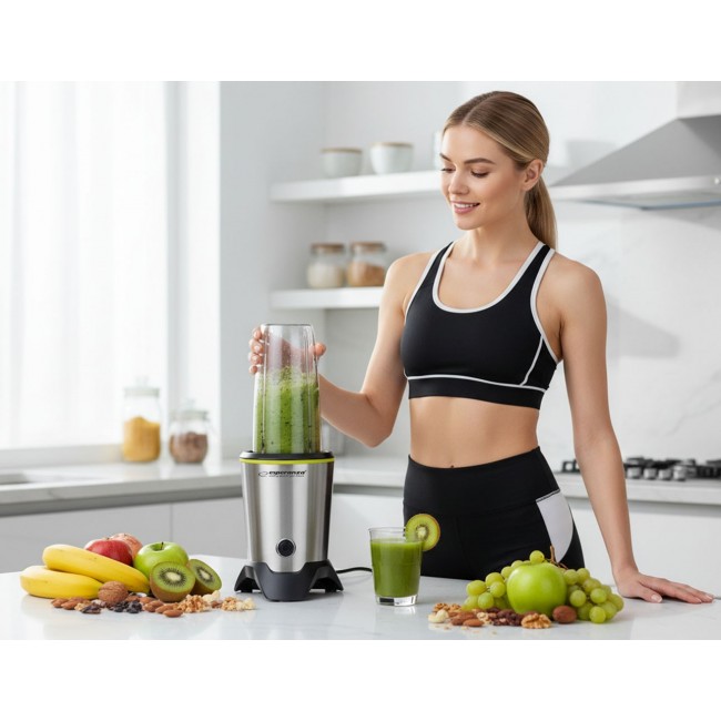 Esperanza EKM028 blender Tabletop blender 1000 W Black, Stainless steel