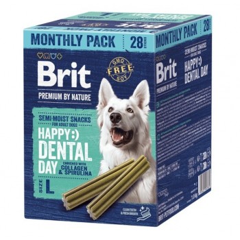 BRIT Premium by Nature Dog Dental snacks L - dog treat - 28 pcs
