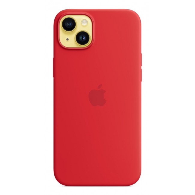 Apple iPhone 14 Plus Silicone Case with MagSafe - (PRODUCT)RED Apple iPhone 14 Plus Silicone Case with MagSafe - (PRODUCT)RED