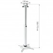 Techly Support Projector Ceiling Extension 500-770 mm White ICA-PM 104MW