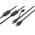 MediaRange MRCS244 USB cable USB 3.2 Gen 1 (3.1 Gen 1) 15 m 2 x USB A USB A 5 Gbit/s Black