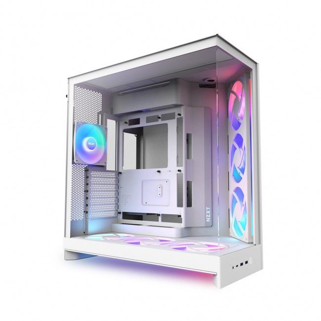 NZXT H9 Flow RGB+ Midi Tower White