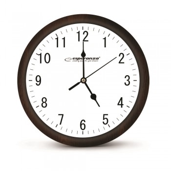 Esperanza EHC015W Mechanical clock Round Black, White