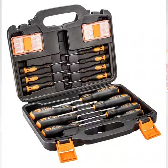 NEO TOOLS screwdriver and bit set, 30 pcs