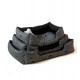 GO GIFT Dog bed XXL - graphite - 90x63x16 cm