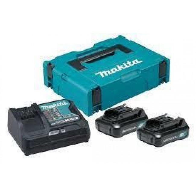 MAKITA POWER SUPPLY SET 12V 2x1.5Ah (BL1016x2+DC10SB) MAKPAC MAKITA POWER SUPPLY SET 12V 2x1.5Ah (BL1016x2+DC10SB) MAKPAC