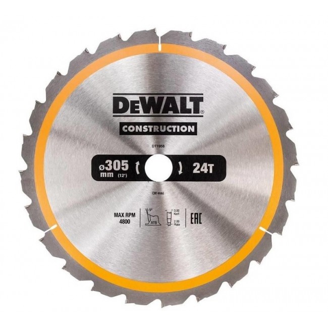 DeWALT DT1959-QZ circular saw blade 1 pc(s) DeWALT DT1959-QZ circular saw blade 1 pc(s)