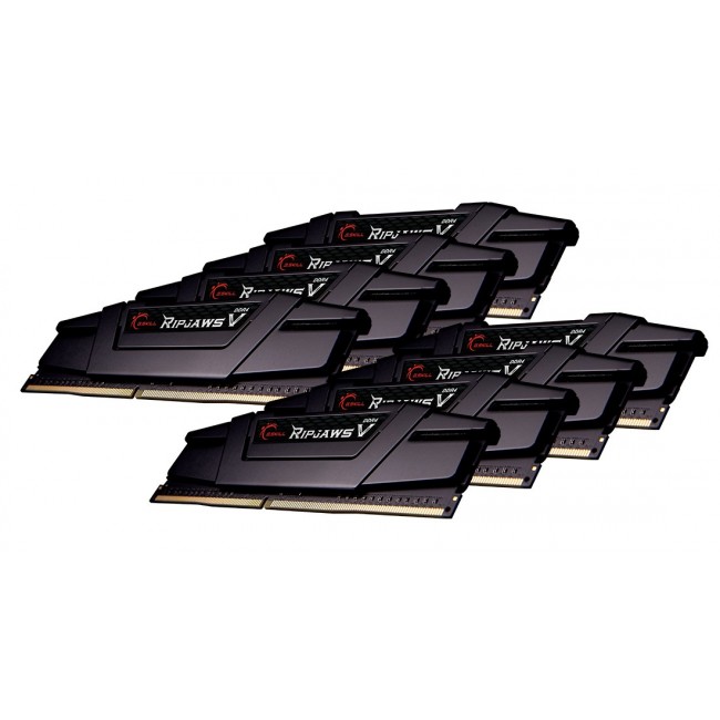 G.Skill Ripjaws V F4-3200C16Q2-256GVK memory module 256 GB 8 x 32 GB DDR4 3200 MHz G.Skill Ripjaws V F4-3200C16Q2-256GVK memory module 256 GB 8 x 32 GB DDR4 3200 MHz