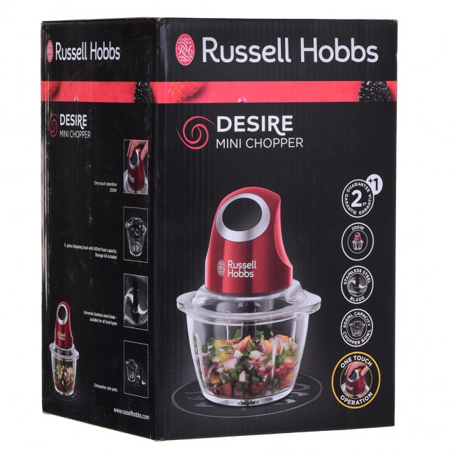 Russell Hobbs 24660-56 electric food chopper 1 L 200 W Red Russell Hobbs 24660-56 electric food chopper 1 L 200 W Red