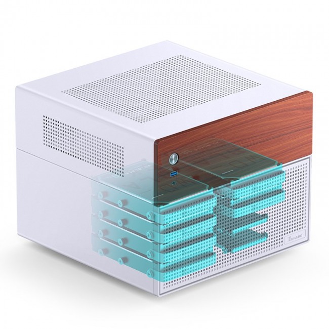 Jonsbo N4 WHITE computer case Micro Tower Jonsbo N4 WHITE computer case Micro Tower