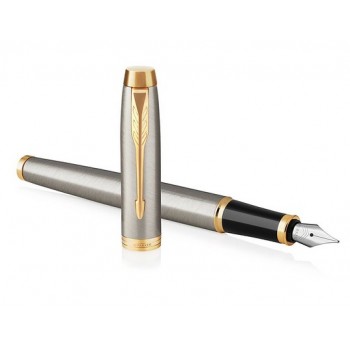 Parker IM fountain pen Cartridge filling system Brushed steel 1 pc(s)